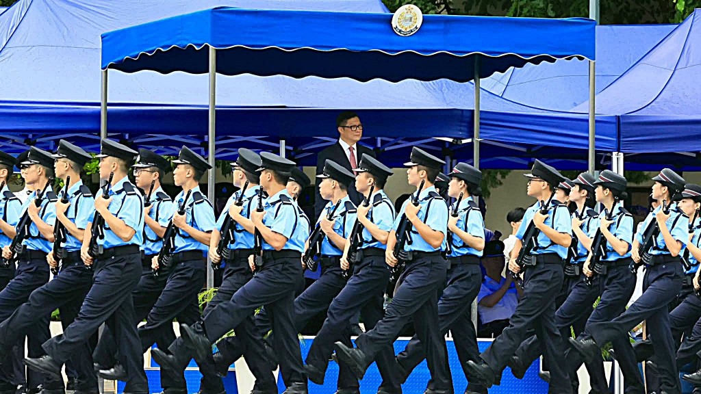 輔警結業會操。fb:鄧炳強 輔警結業會操。fb:鄧炳強