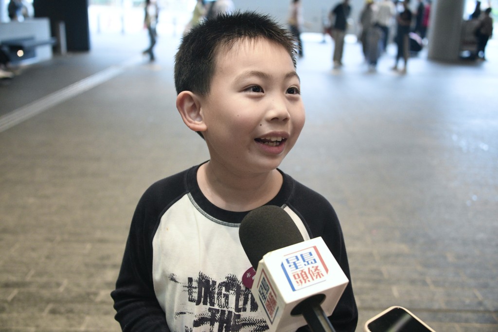 来自惠州的付小朋友表示，今次是第一次来香港，玩得特别开心，“以后还想来港游玩”。