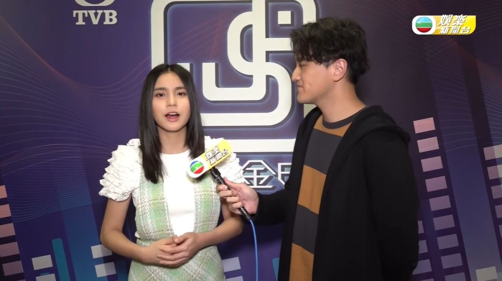 接受TVB娛樂新聞台訪問。