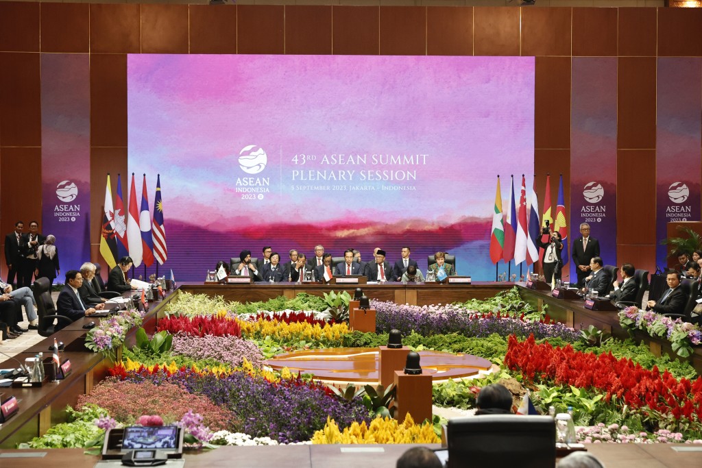 東盟峰會在印尼雅加達開幕。AP