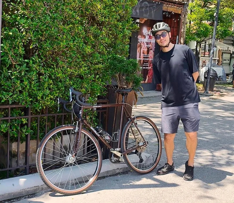 Tae 平時熱愛騎單車。FB/Thaman Taypun Tae 平時熱愛騎單車。FB/Thaman Taypun