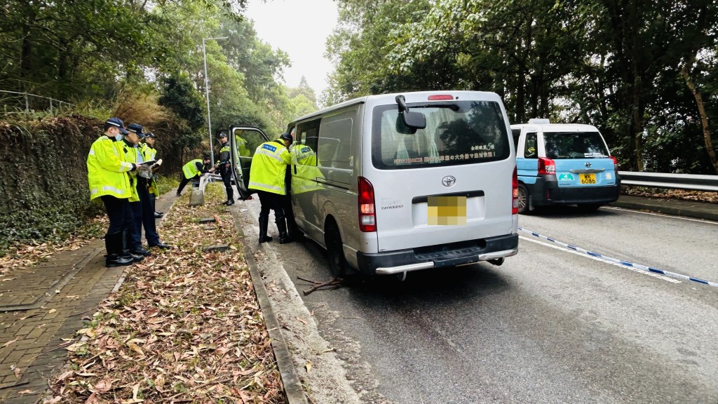 警員在場調查。蔡楚輝攝