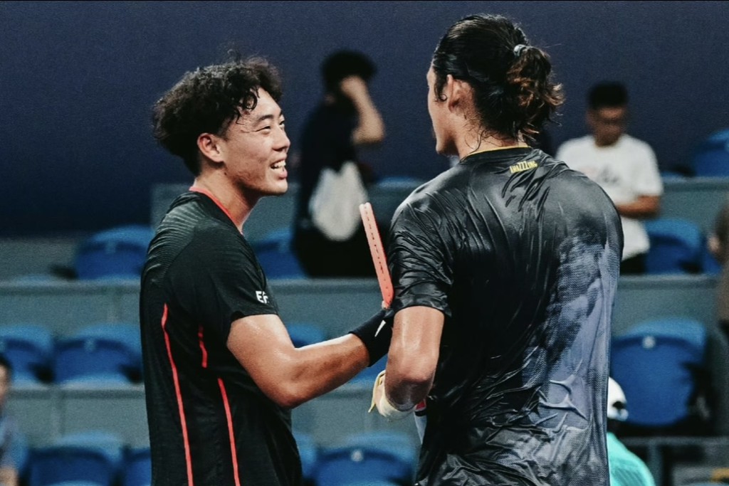 黃澤林今晚將出戰ATP250杭州站的八強賽。微博圖片 黃澤林今晚將出戰ATP250杭州站的八強賽。微博圖片