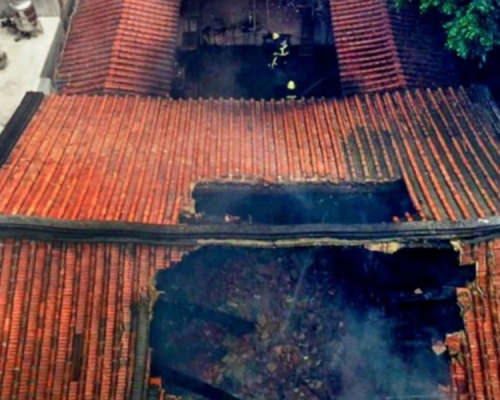 彰化縣一間關帝廟文昌殿被燒毀。