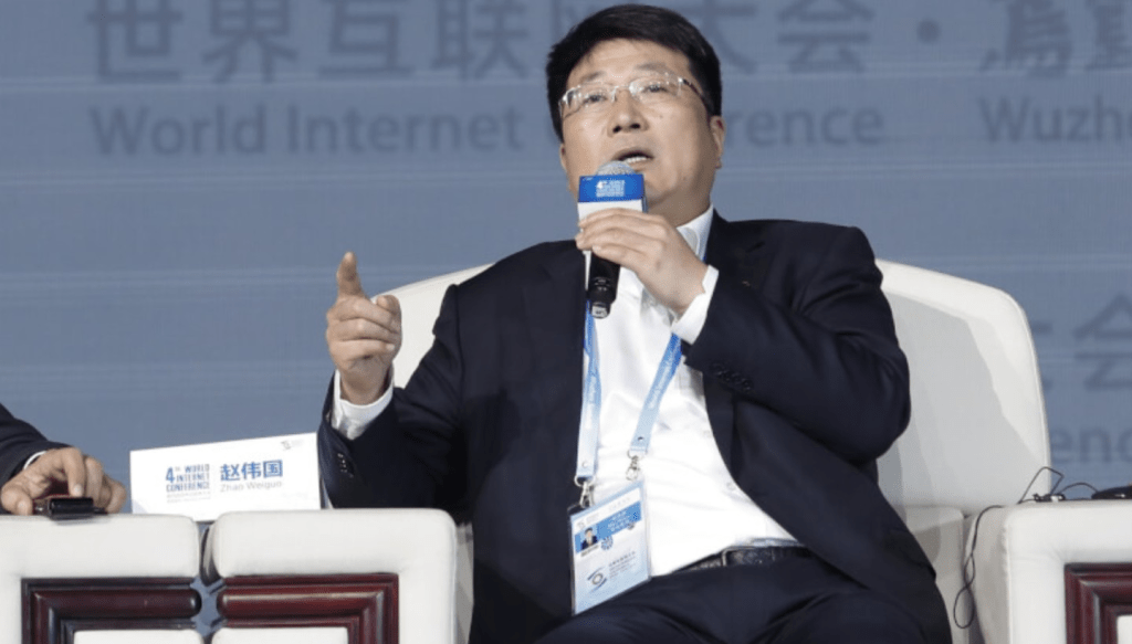 紫光集團原董事長趙偉國。 紫光集團原董事長趙偉國。