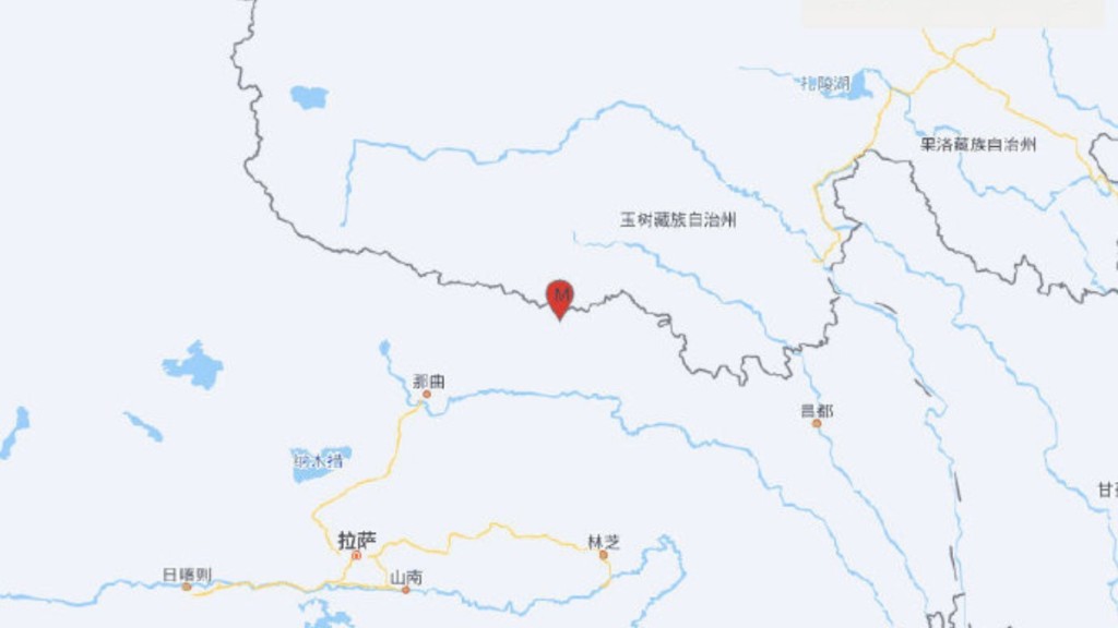西藏那曲市發生約7級地震,震源深度僅10公里。 西藏那曲市發生約7級地震,震源深度僅10公里。