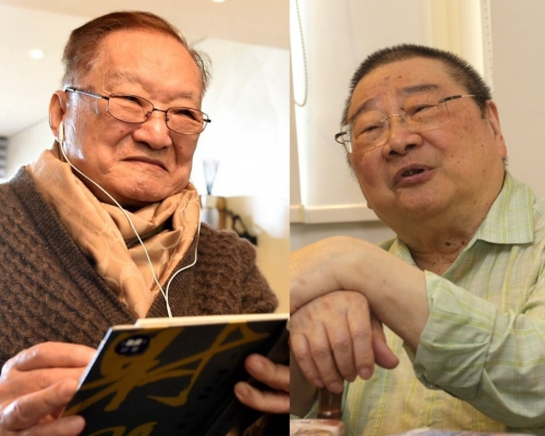 倪匡(右)與金庸(左)相識六十載。資料圖片