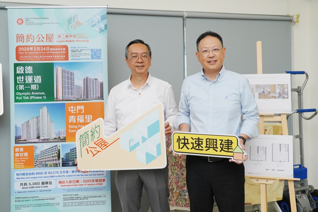 戴尚誠指項目採「組裝合成」(MiC)建築法，平均3日完成一層樓。葉偉豪攝