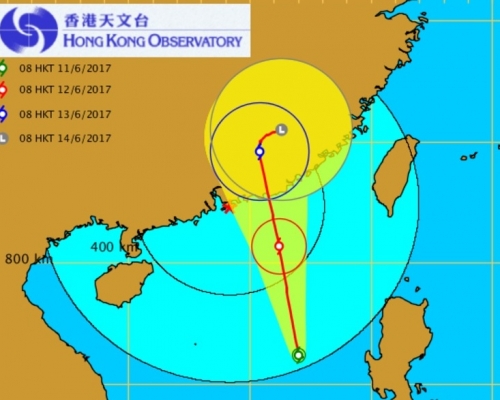 熱帶低氣壓預測路徑