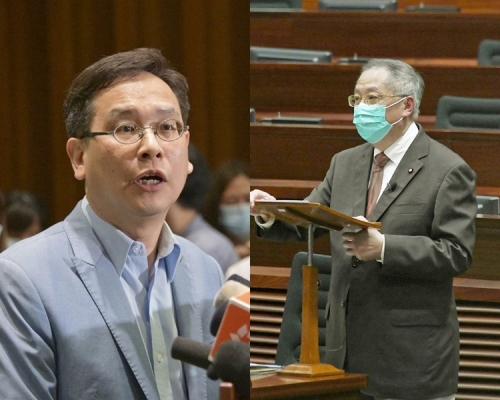 葉建源(左)與張宇人(右)。資料圖片