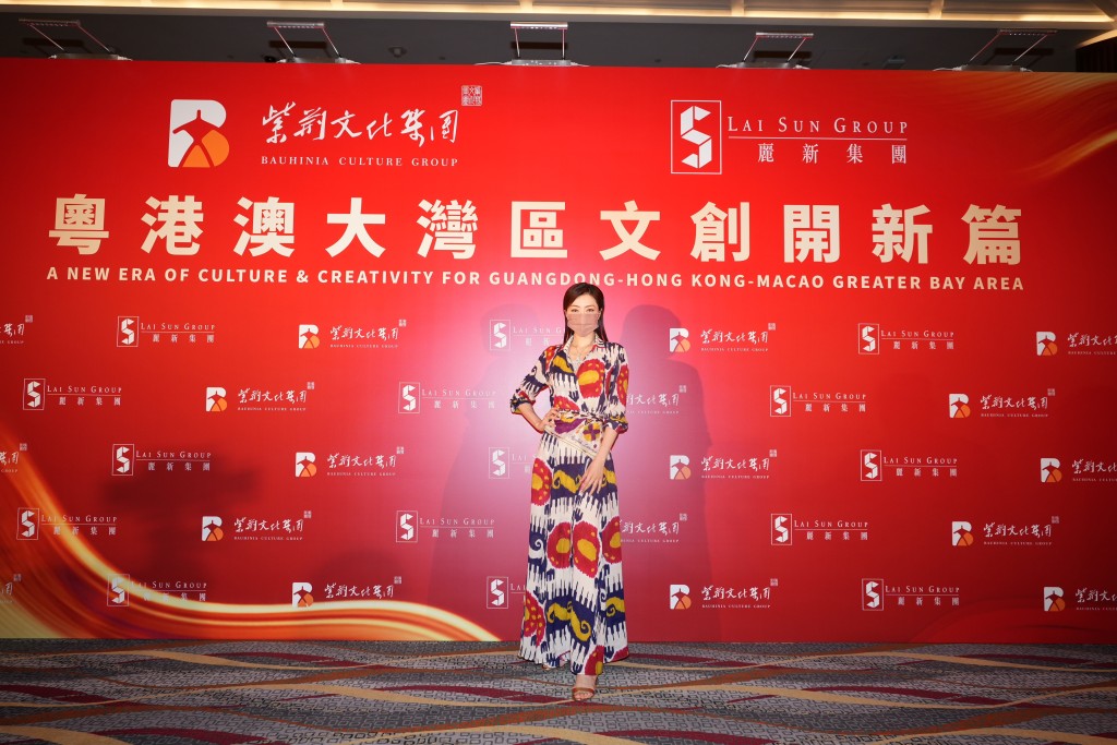 熊黛林今日現身《粵港澳大灣區文創開新篇》記者會。