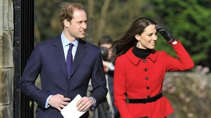 威廉王子與凱特。路透社