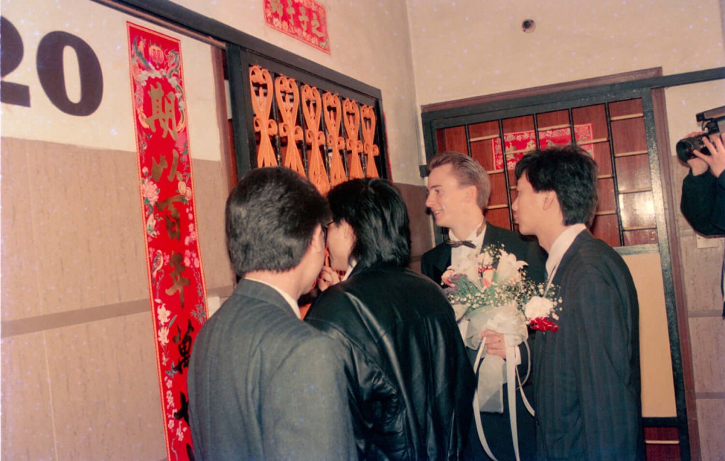 河國榮與太太於1989年3月結婚。