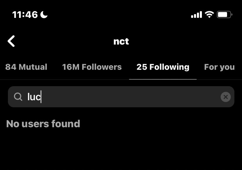NCT嘅IG已冇Follow Lucas。