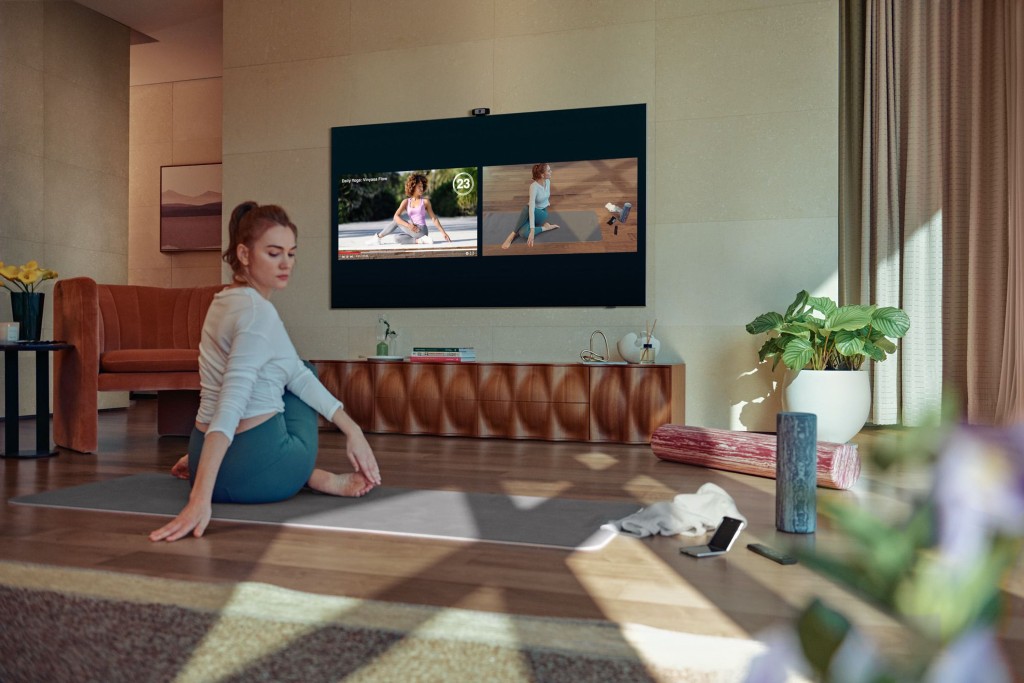 Samsung Health配合Smart Trainer功能，可將電視變成私人健身教練。