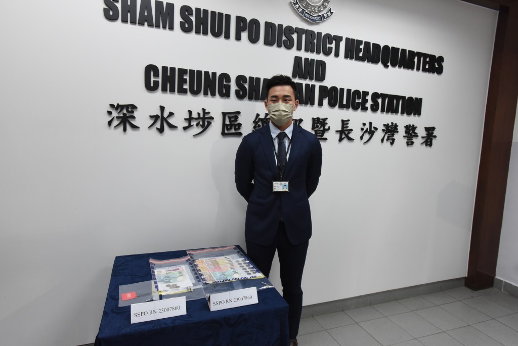 警方深水埗警区刑事调查队第5队主管侦缉督察韦荣杰。