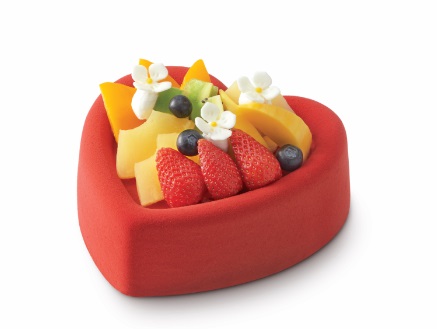 「紅心寶盒」朱古力慕絲脆脆蛋糕（約1.5磅）：$288