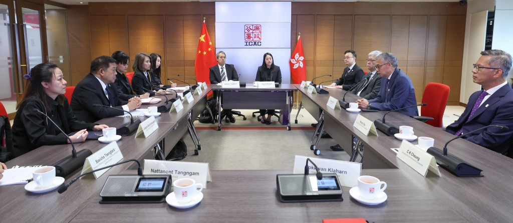 廉政公署与泰国国家反腐败委员会举行双边会议，讨论未来合作方向。