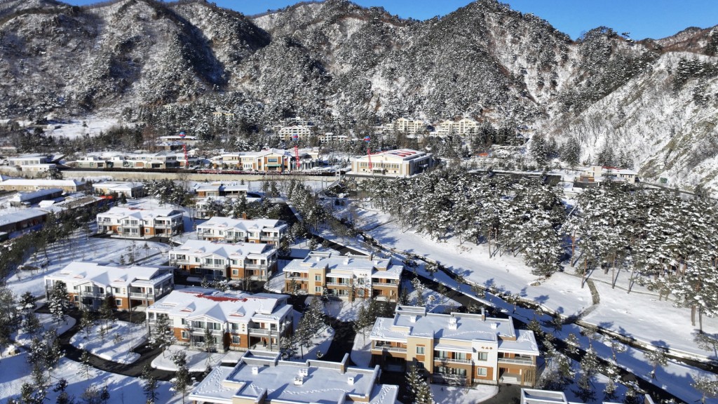 北韩温堡劳动者休养所。 路透社