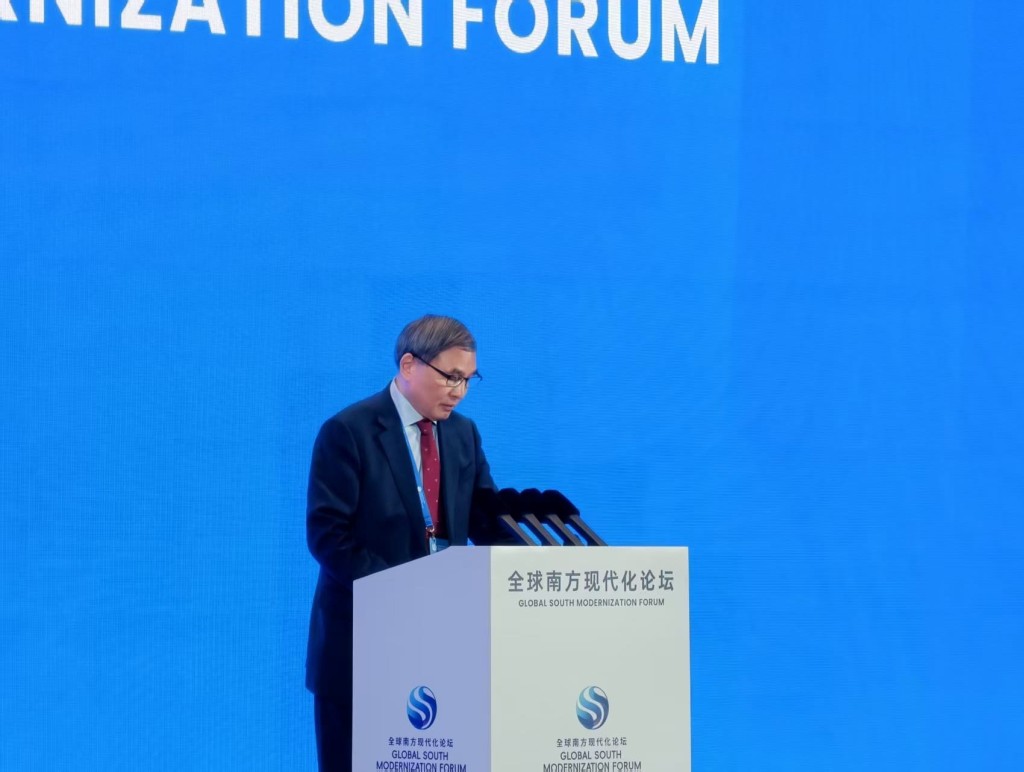 香港中文大學（深圳）公共政策學院院長、前海國際事務研究院院長鄭永年。 駐京記者楊浚源攝