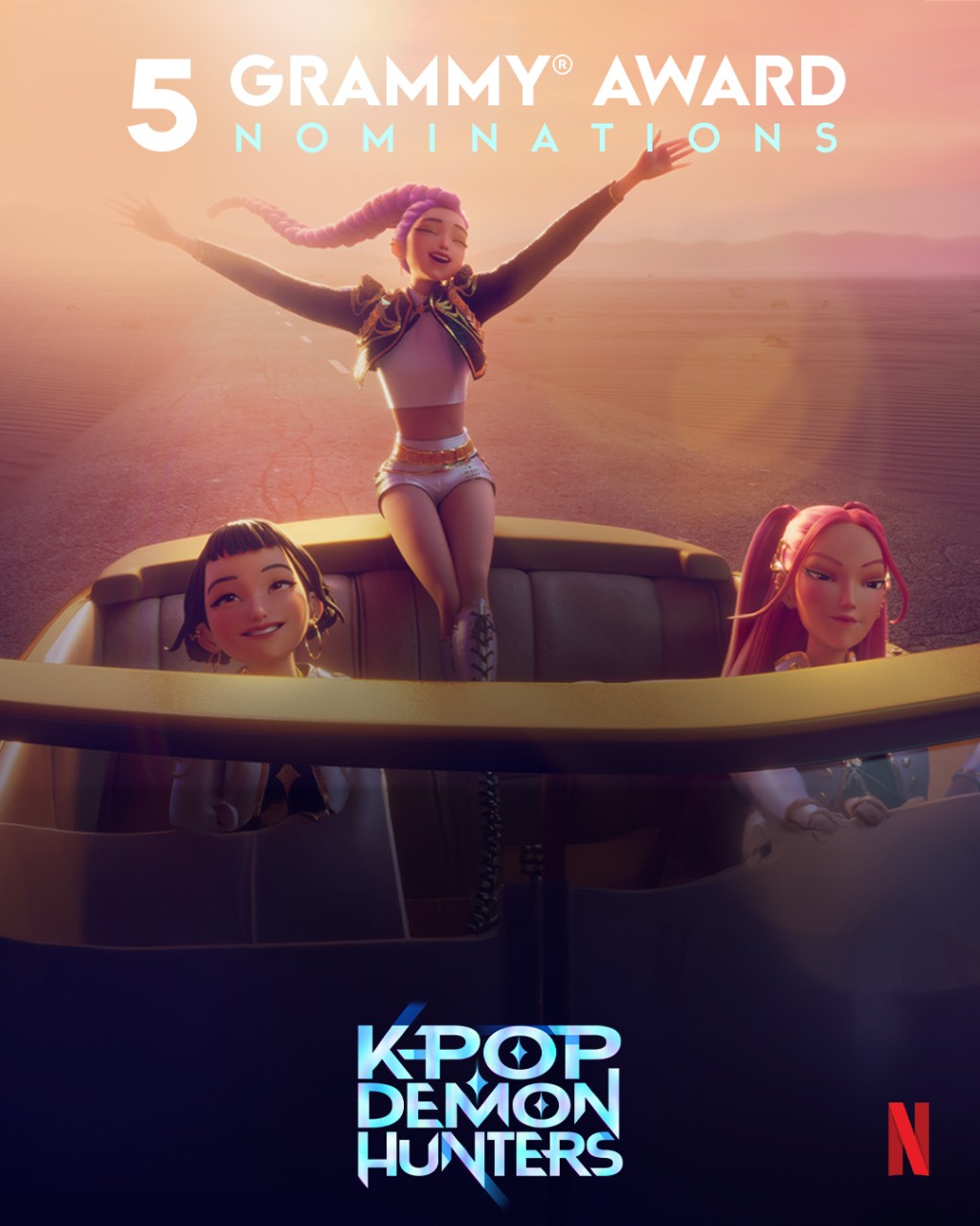 《Golden》獲格萊美多項提名。 X@netflix 《Golden》獲格萊美多項提名。 X@netflix