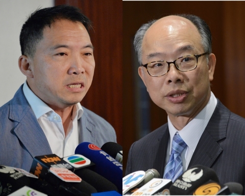 胡志偉批評陳帆「沒有好好用腦思考」;陳帆要求胡志偉收回言論。資料圖片