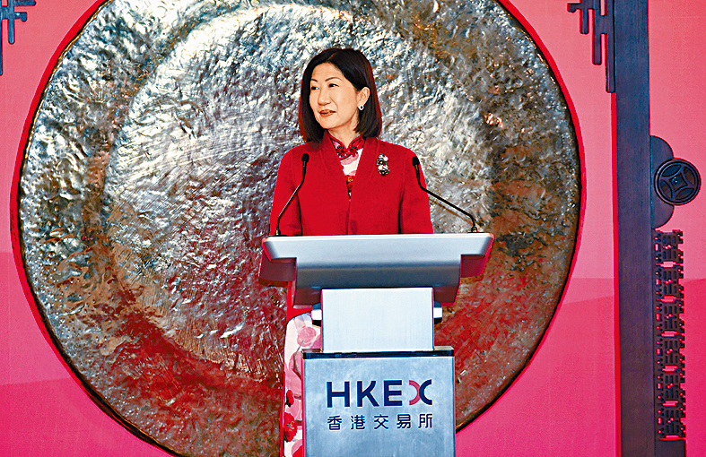 陳翊庭在蛇年開鑼儀式上提到,未來會繼續推動系統升級及市場改革,提升市場基建。