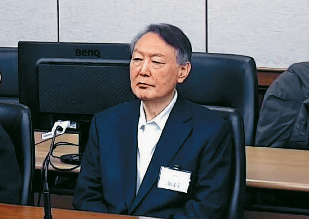 尹錫悅早前在首爾中央地方法院出庭。