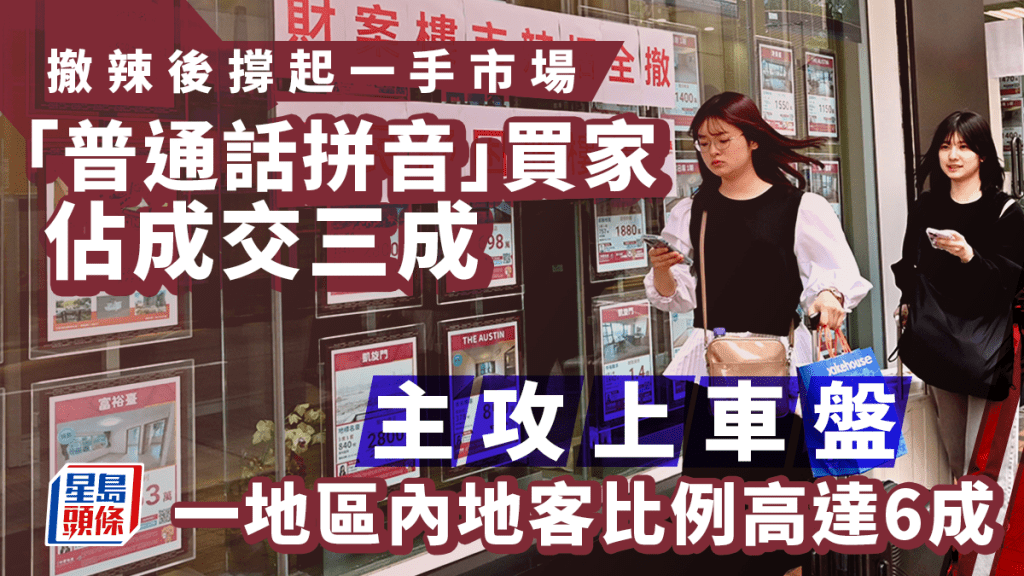 「普通話拼音」買家撐起一手樓市 佔成交宗數三成 主攻上車盤 6大受歡迎地區