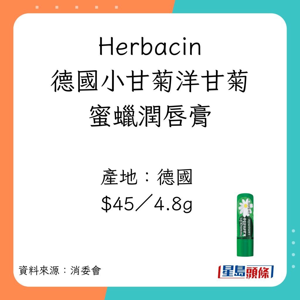 9款不含致癌矿物油物质的润唇膏。