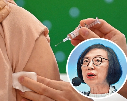 陳肇始指特首及司局長會率先接種疫苗。資料圖片