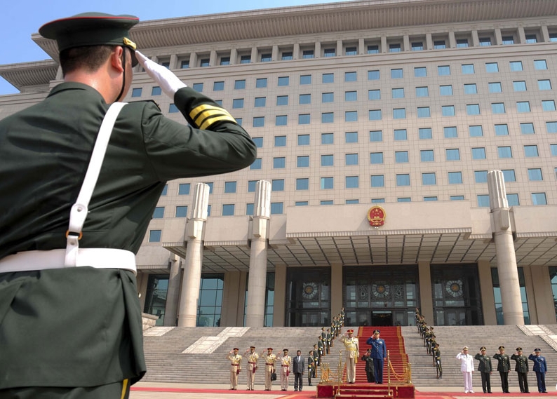 北京「八一大楼」是解放军中央军委办公地。