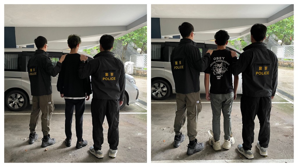 警方拘捕2名21歲男子。