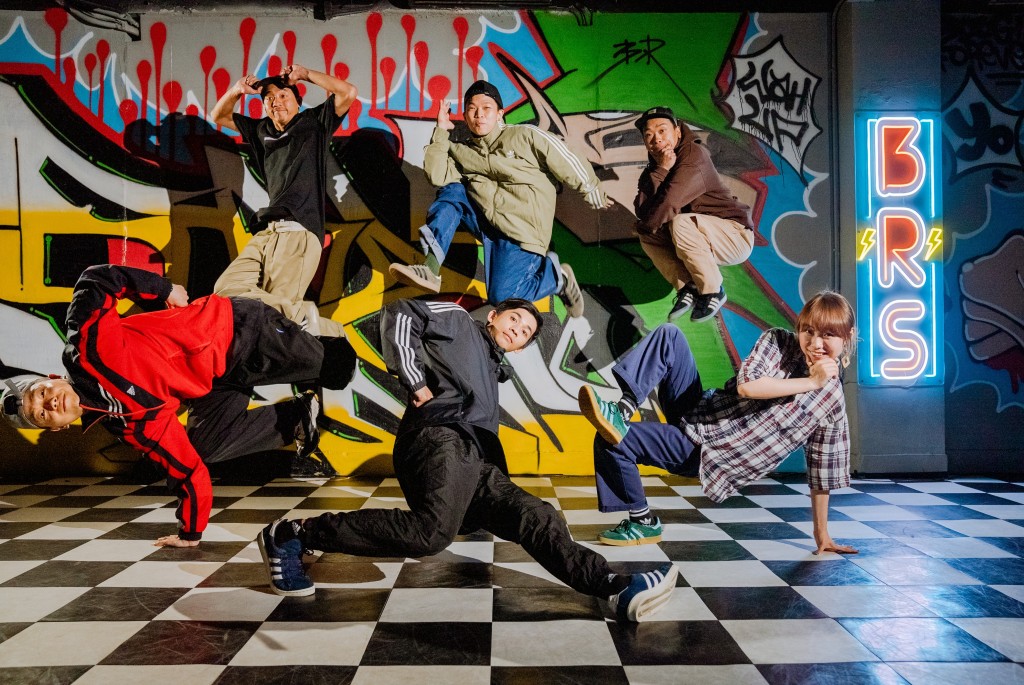 B-boy C Plus（前排左）、B-girl Ifree（前排右）、B-boy Four（后排左）、B-boy SoSze （后排中）、B-boy SoulGreen（后排右）将首度在星光大道献技。