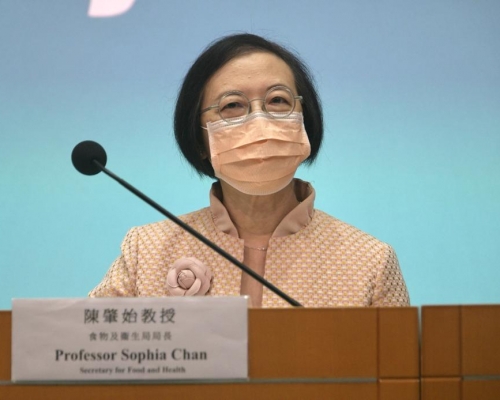 陳肇始呼籲高危市民盡快接種疫苗。