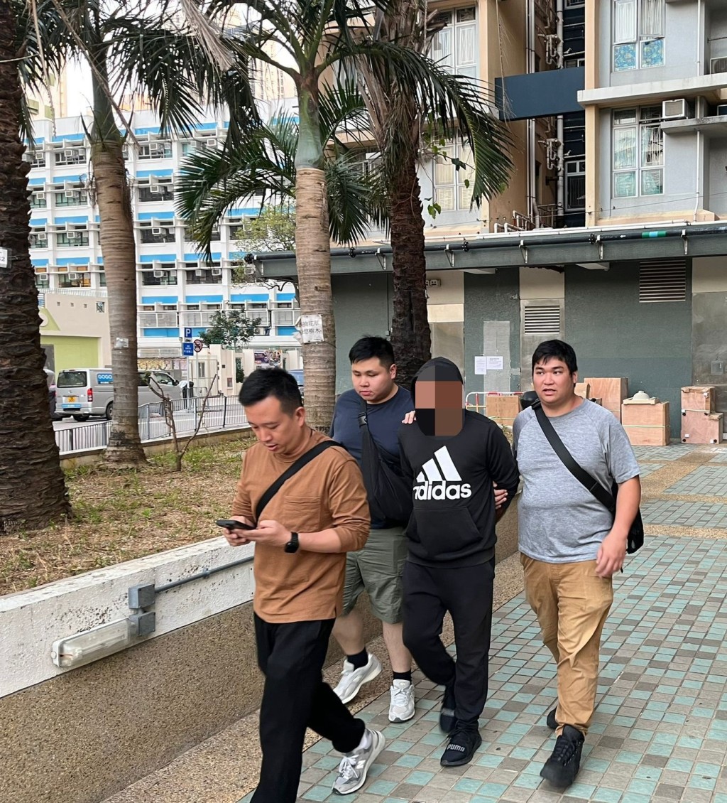 警方拘捕一名34岁印度籍、持香港身份证的男子。警方提供