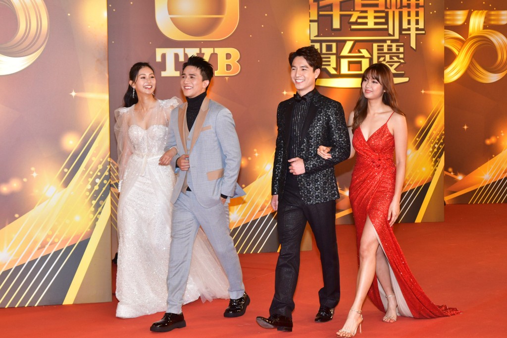 TVB台慶紅地毯星光熠熠。