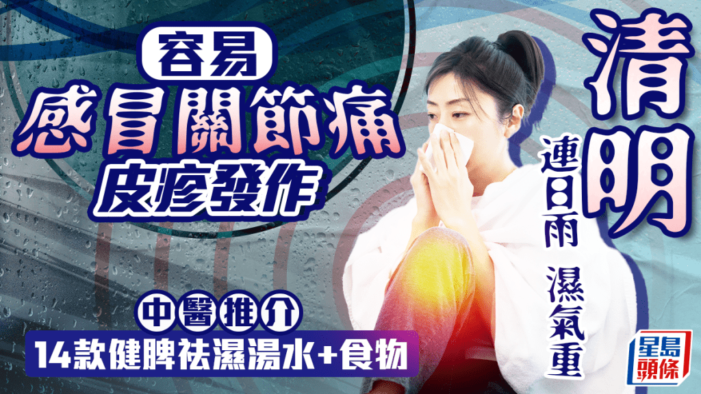清明節氣2026｜清明極潮濕達95%濕度 濕重易致感冒關節痛 中醫推介14款健脾祛濕湯水+食物
