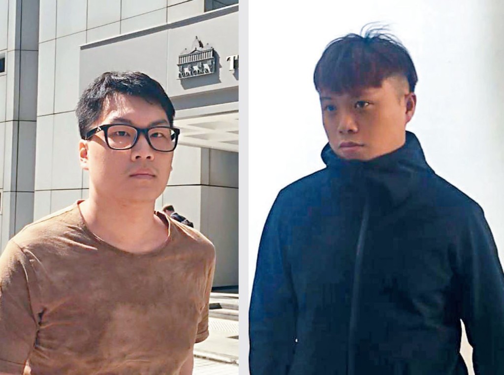 兩名證人譚家威(左)及趙家進(右)。