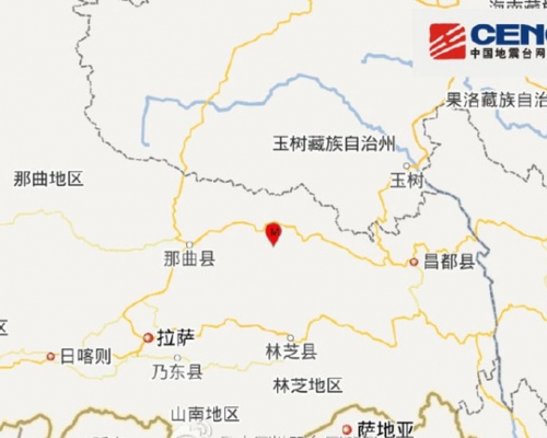 地震源深度5千米。中國地震台網
