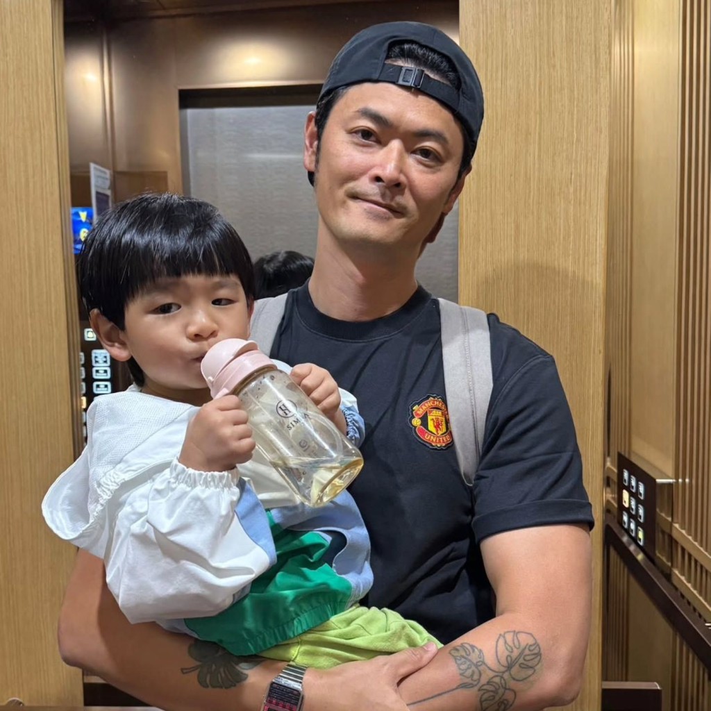 江若琳老公蕭唯展在IG分享家庭照。 江若琳老公蕭唯展在IG分享家庭照。