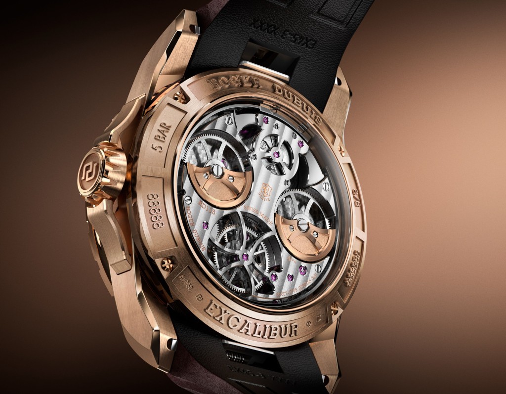 Roger Dubuis Excalibur Grande Complication,機芯:RD118自動。 Roger Dubuis Excalibur Grande Complication,機芯:RD118自動。