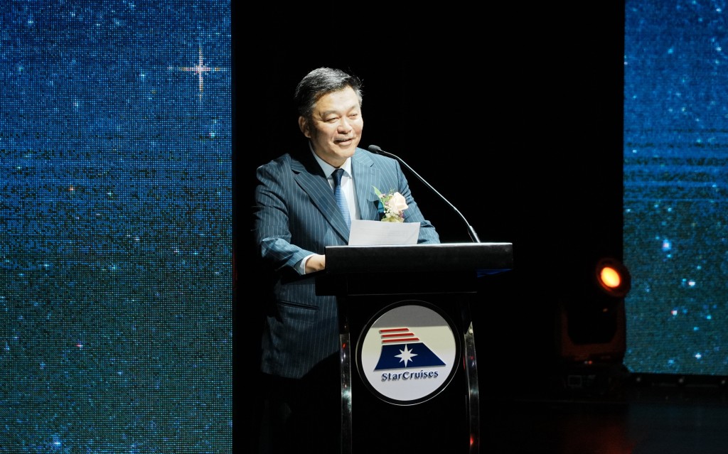 麗星夢總裁吳明發。汪旭峰攝 麗星夢總裁吳明發。汪旭峰攝