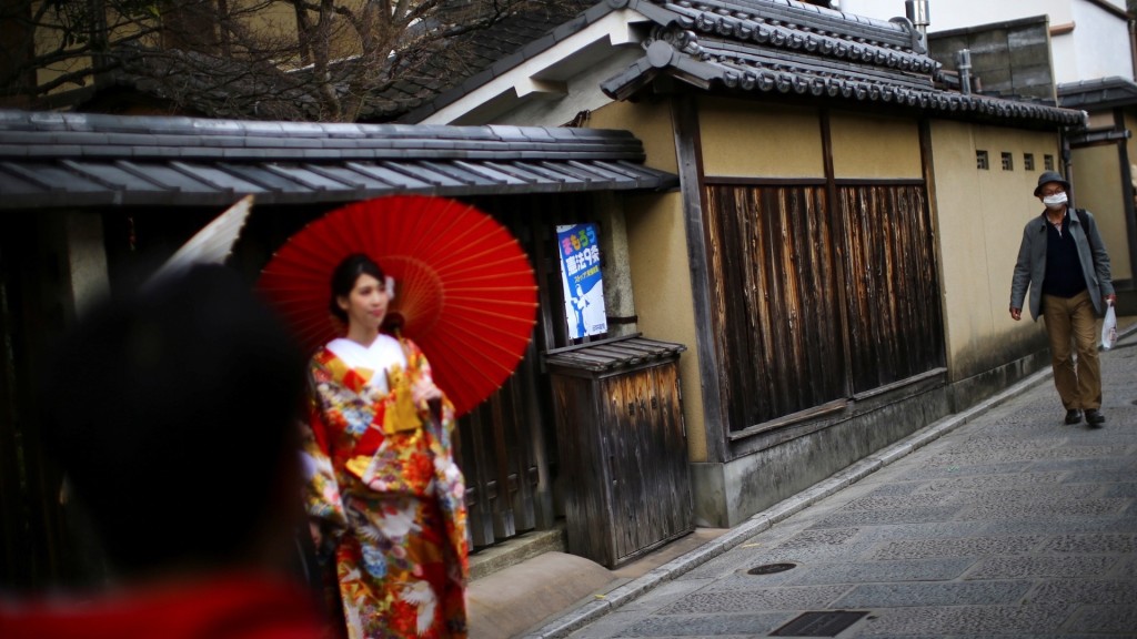 京都祗園是受歡迎景點。路透社