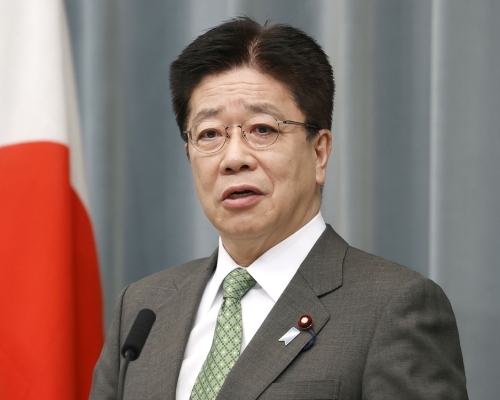 日本內閣官房長官加藤勝信。AP圖片