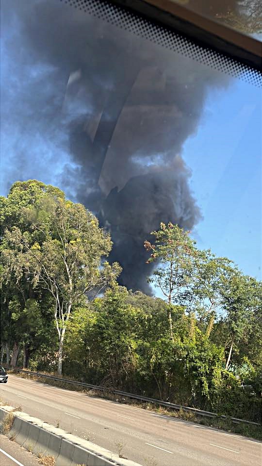 濃煙席捲半空。fb：網圖