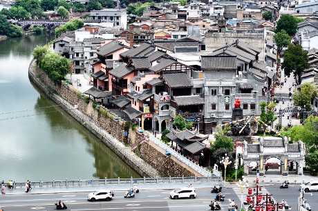 福建省长汀景区。 福建省长汀景区。