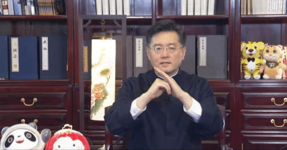 秦剛籲推動中美關係健康穩定。中國駐美大使館圖片