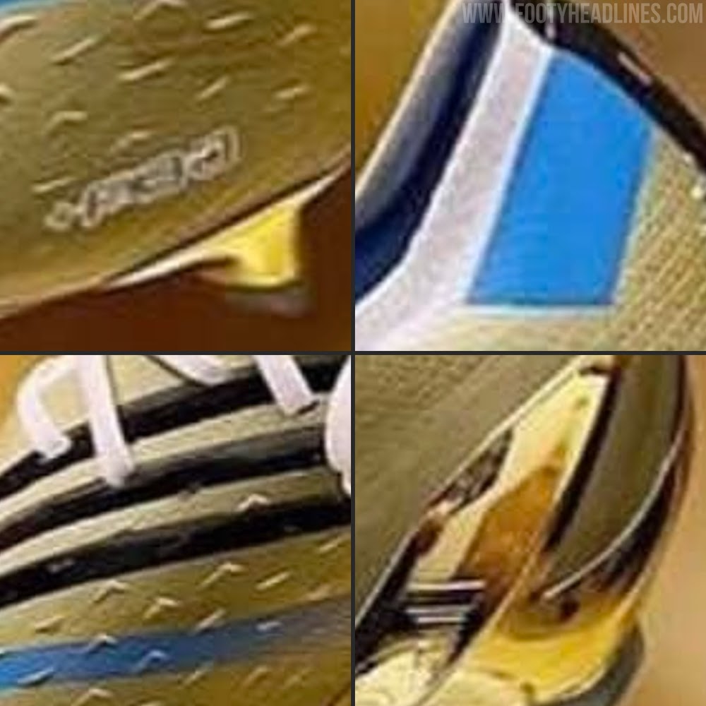 美斯世盃戰靴外型細節。網上圖片