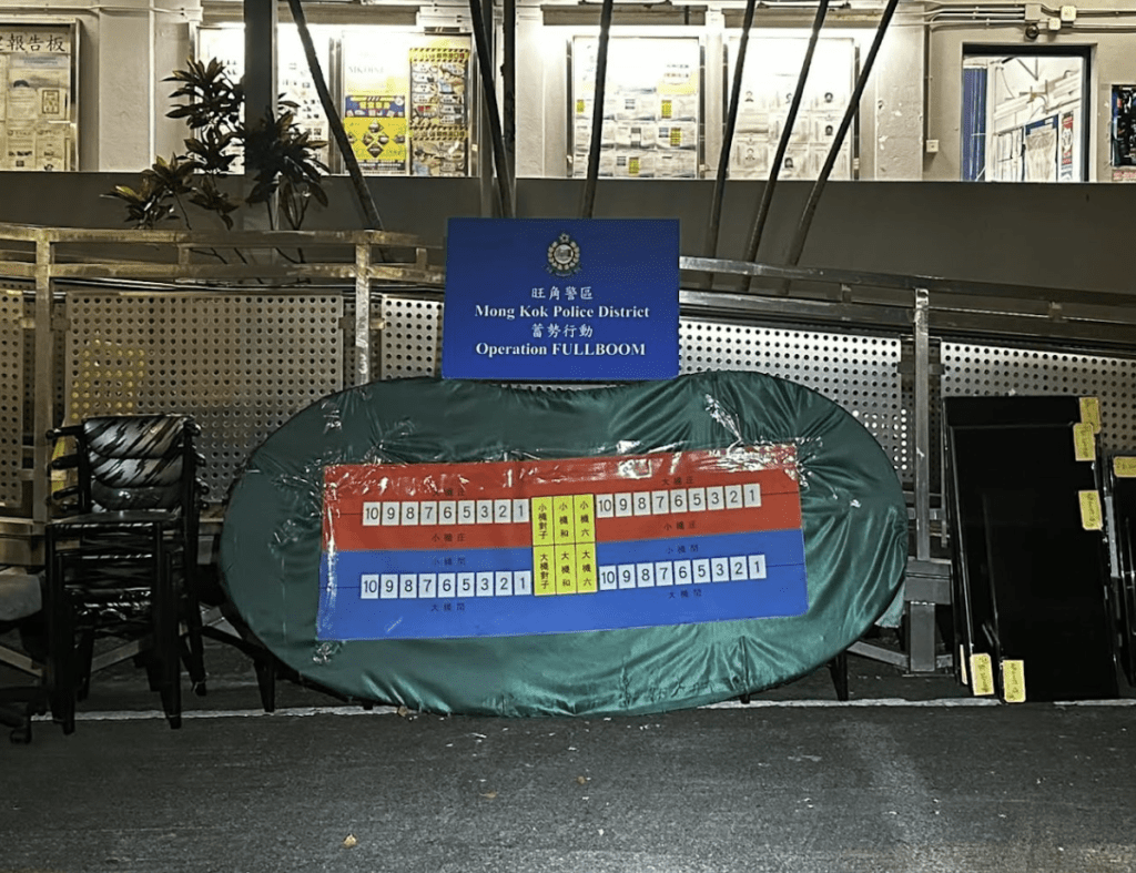 警方檢獲面值約22萬元的籌碼、約兩萬元現金及一批賭具。警方圖片 警方檢獲面值約22萬元的籌碼、約兩萬元現金及一批賭具。警方圖片